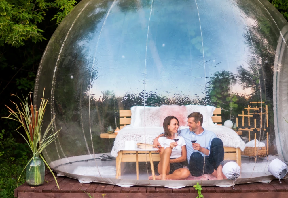 inflatable crystal bubble tent